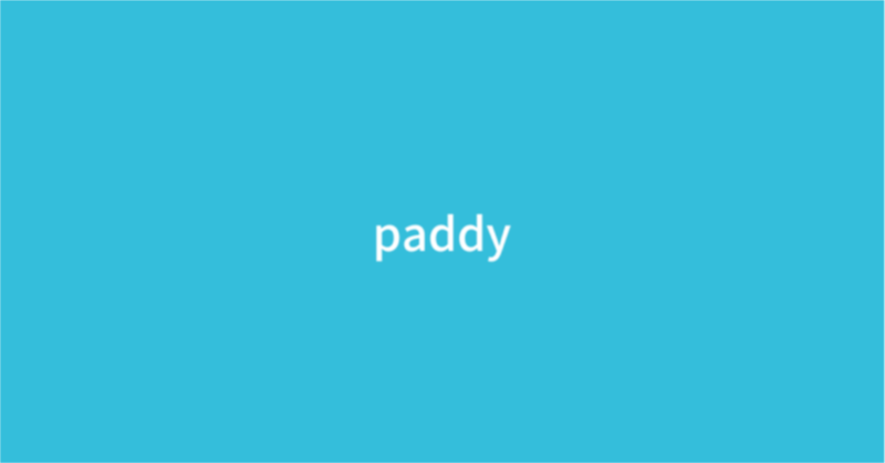 paddy【公式メディア】を開始しました！